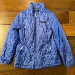 Patagonia Purple Diamond Girls' Nano Puff® Jacket —Size 10